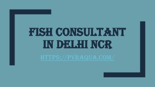 Fish Consultant in Delhi NCR