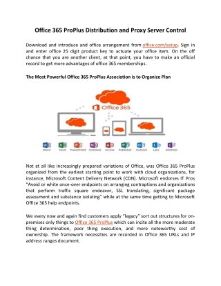 Best MS Office 365 ProPlus Server Control - Office.com/setup