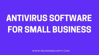 Antivirus Software For Small Businesses
