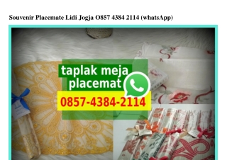 Souvenir Placemate Lidi Jogja 0857–4384–2114[wa]