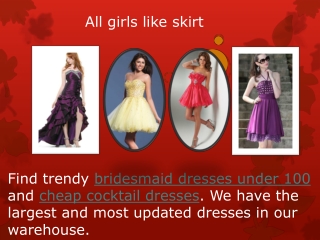 All girls like skirt