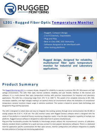 [PPT] Temperature Monitoring during Catheter, Electrosurgery & Tissue Ablation | L201