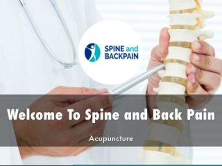 Information Presentation Of Spine and back pain
