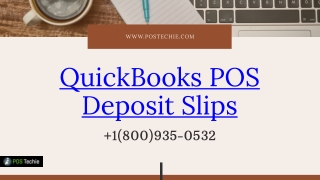 QuickBooks POS Deposit Slips | Features and Troubleshoot
