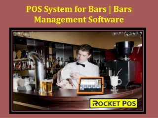 POS System for Bars | Bars Management Software