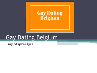 Gay Dating