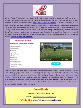 Kids Soccer Lessons in Clifton NJ