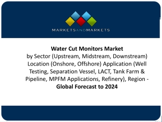 Competitive Scenario of Water Cut Monitors Market Analysed by Professionals with Forecast till 2024