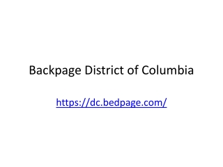 Backpage District of Columbia