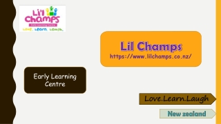 Lilchamps | Early Learning Centre | Montessori Child Care Centre