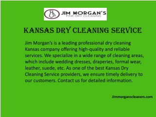 Jimmorganscleaners.com - Kansas Dry Cleaning Service