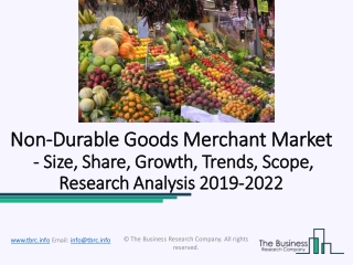 Global Non-Durable Goods Merchant Wholesalers Market Key Insights By 2022