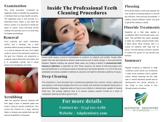 Inside the Professional Teeth Cleaning Procedures
