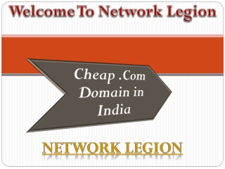 Cheap .Com Domain in India