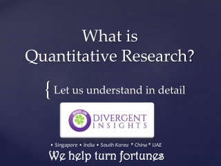 Divergent Insights - What is Quantitative Research