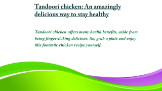 Tandoori chicken in surrey