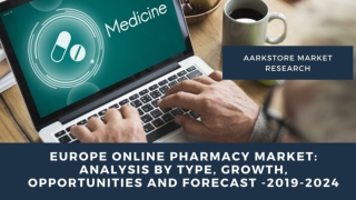 Europe Online Pharmacy Market: Analysis By Type, Growth, Opportunities and Forecast -2019-2024