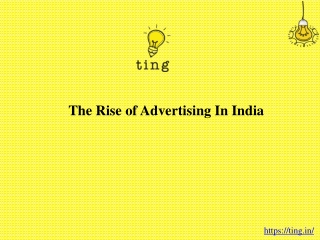 The Rise of Advertising In India