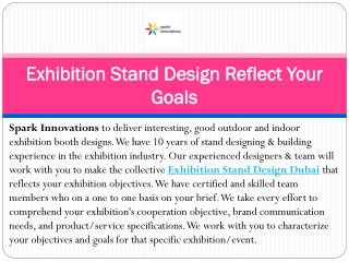 Exhibition Stand Design Reflect Your Goals