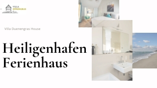 Buchen Sie das Luxury Heiligenhafen Ferienhaus - Villa Duenengras