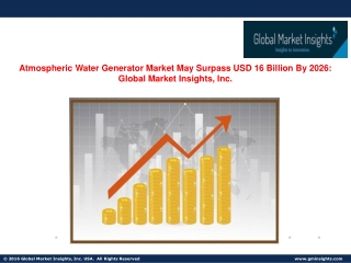 Atmospheric Water Generator Market is expected to witness significant to 2026