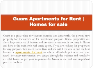 Guam Apartments for Rent | Homes for sale
