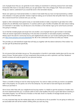 Real-estate Shelling out As It Relates To Business