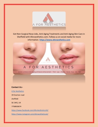 Dermal Lip Fillers in South Yorkshire - Aforaesthetics.com