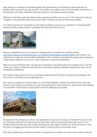 Real Estate Property And What Lord Into Buying It
