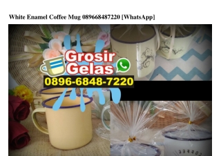 White Enamel Coffee Mug Ö896-6848-722Ö[wa]