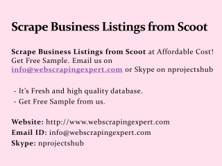 Scrape Business Listings from Scoot