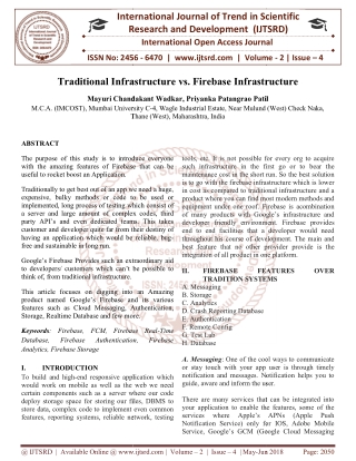 Traditional Infrastructure vs. Firebase Infrastructure