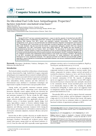 Do Microbial Fuel Cells have Antipathogenic Properties?