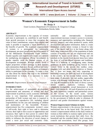 Women's Economic Empowerment in India