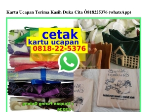 Kartu Ucapan Terima Kasih Duka Cita Ö818.22.5376[wa]