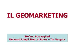 IL GEOMARKETING