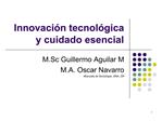 Innovaci n tecnol gica y cuidado esencial