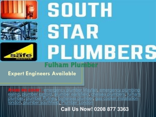 Fulham plumbers With Over 25 Years of Experience