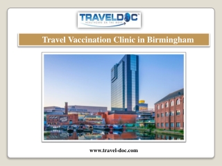 Travel Vaccination Clinic in Birmingham