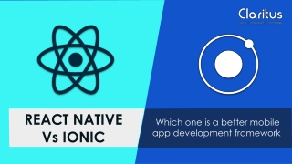 React Native Vs Ionic - Which One Is a Better Mobile App Development Framework