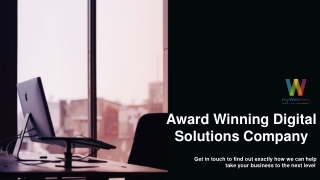 Award winning digital solutions company