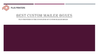 Quality Custom Mailer Boxes