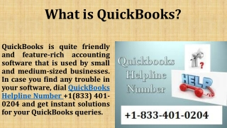 QuickBooks Helpline Number  1 (833) 401-0204