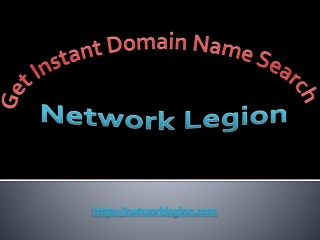Get Instant Domain Name Search