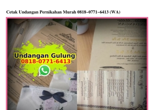 Cetak Undangan Pernikahan Murah 08I8–077I–64I3[wa]