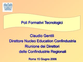 Poli Formativi Tecnologici