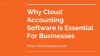 How Cloud Accounting Software Benefits Your Business