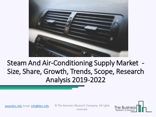 Steam And Air-Conditioning Supply Market New Strategies And Forecast 2022