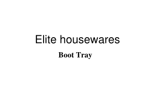 boot tray