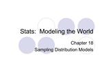 Stats: Modeling the World